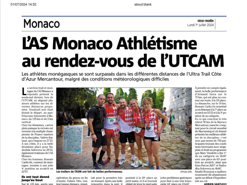 MONACO MATIN PRESSE